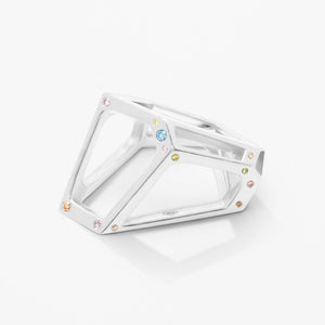 Celestial Module- 18 K in Natural Fancy Colored Diamonds